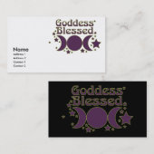 Cartes de visite bénis par déesse (Devant / Derrière)