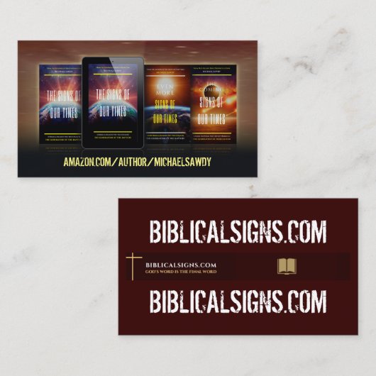 cartes de visite Biblicalsignes.com (Devant / Derrière)
