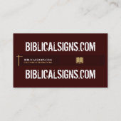 cartes de visite Biblicalsignes.com (Dos)