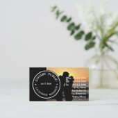 Cartes de visite bilatéraux de notaire (Debout devant)