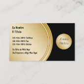 Cartes de visite bilingues de notaire (Dos)