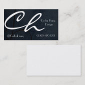 Cartes de visite Black Canvas (Devant / Derrière)