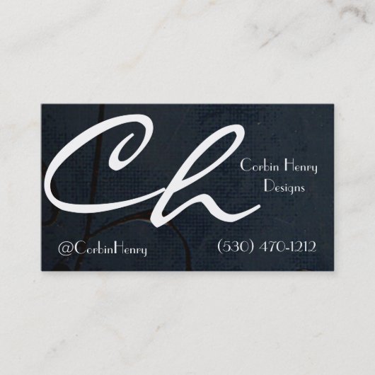 Cartes de visite Black Canvas (Devant)