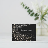 Cartes de visite Black with White/Gold Stars (Debout devant)