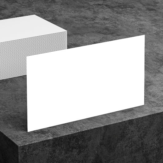 Cartes de visite blancs à deux côtés