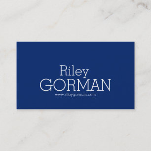Cartes de visite blancs bleu-foncé professionnels