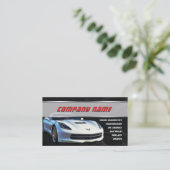 Cartes de visite blancs de Corvette (Debout devant)