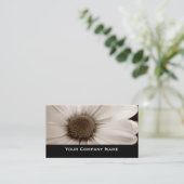 Cartes de visite blancs de fleur de sépia de (Debout devant)