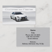 Cartes de visite blancs de Lexus (Devant / Derrière)