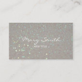 Cartes de visite blancs d'étincelles et de parties (Dos)