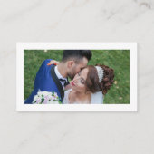 Cartes de visite blancs élégants minimaux de (Dos)