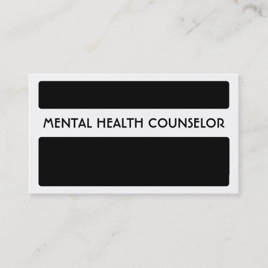 Cartes de visite blancs noirs de CONSEILLER de (Devant)