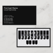 Cartes de visite blancs noirs de coutume de (Devant / Derrière)