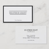 Cartes de visite blancs professionnels (Devant / Derrière)