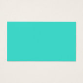 Cartes de visite blancs turquoise et Turquoise (Devant)