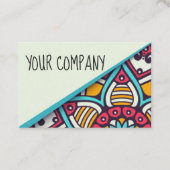 Cartes de visite Bleu-Modifiés la tonalité de (Devant)