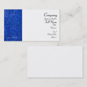 Cartes de visite bleu toscan (Devant / Derrière)
