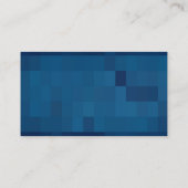 Cartes de visite bleues géométriques (Dos)