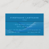 Cartes de visite bleus abstraits (Dos)