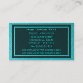 Cartes de visite bleus d'aluminium (Dos)