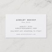 Cartes de visite bleus d'aquarelle d'Ombre (Dos)