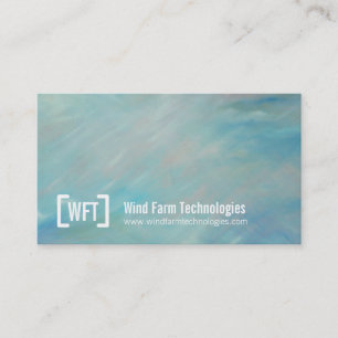 Cartes de visite bleus d'art de vent professionnel