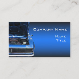 Cartes de visite bleus de Camaro