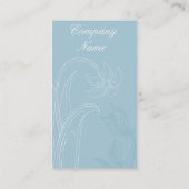 Cartes de visite bleus de concepteur d'arrangement (Dos)