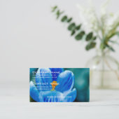 Cartes de visite bleus de crocus (Debout devant)
