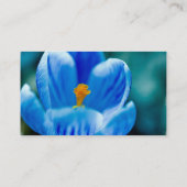 Cartes de visite bleus de crocus (Dos)