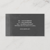 cartes de visite bleus de cru de fleur (Dos)