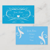 Cartes de visite bleus de remous (Devant / Derrière)