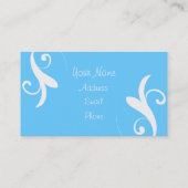 Cartes de visite bleus de remous (Dos)