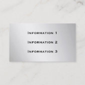 Cartes de visite bleus de tuiles de mosaïque (Dos)