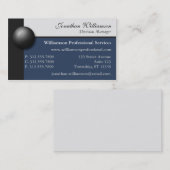 Cartes de visite bleus et blancs cassés de marbre (Devant / Derrière)