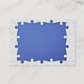 Cartes de visite bleus et blancs de morceau de (Dos)