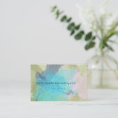 Cartes de visite bleus et verts (Debout devant)