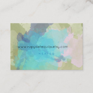 Cartes de visite bleus et verts