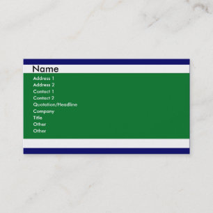 Cartes de visite bleus et verts
