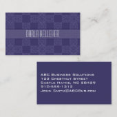 Cartes de visite bleus indiens (Devant / Derrière)