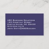 Cartes de visite bleus indiens (Dos)