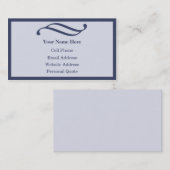 Cartes de visite bleus professionnels (Devant / Derrière)