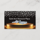 Cartes de visite Bling Thème Bijoux Chic (Devant)