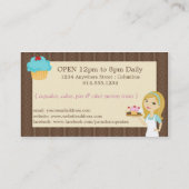 Cartes de visite blonds D11 de petit gâteau de (Dos)