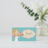 Cartes de visite blonds D15 de petit gâteau de (Debout devant)