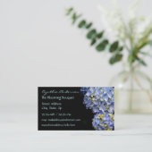 Cartes de visite Blue Hydrangea (Debout devant)