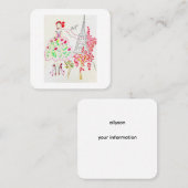 Cartes de visite Bonjour (Devant / Derrière)