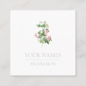 CARTES DE VISITE: BOTANIQUE : ROSE (Devant)