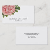 Cartes de visite botaniques chics de | (Devant / Derrière)