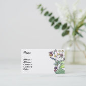 Cartes de visite botaniques de fruit de fleur de (Debout devant)
